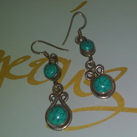 Jewelry - 925 silver turquoise earrings